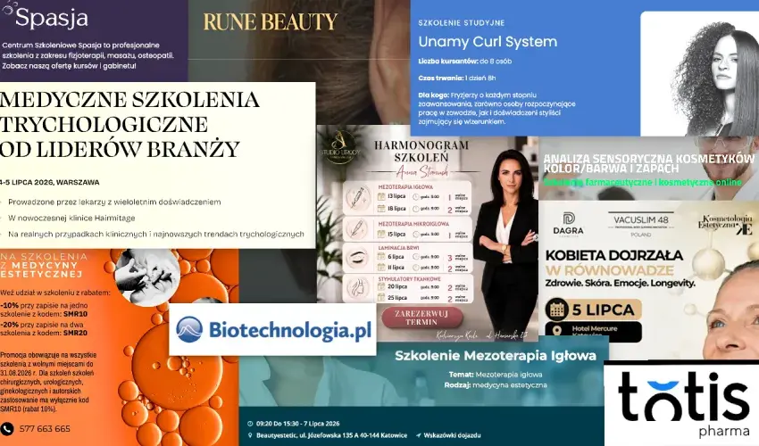 Co się dzieje w branży beauty w lipcu 2026? Najciekawsze szkolenia i wydarzenia - wybór redakcji