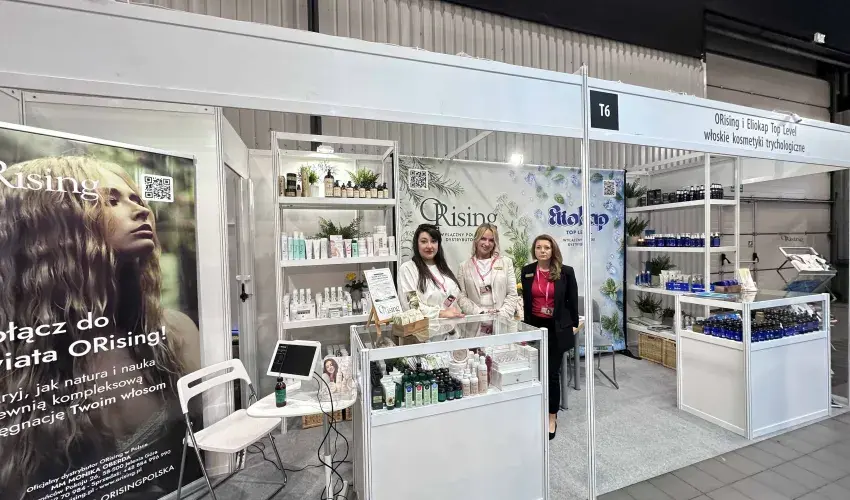 Stoisko marki Orising na targach Beauty Forum & Hair w Warszawie.