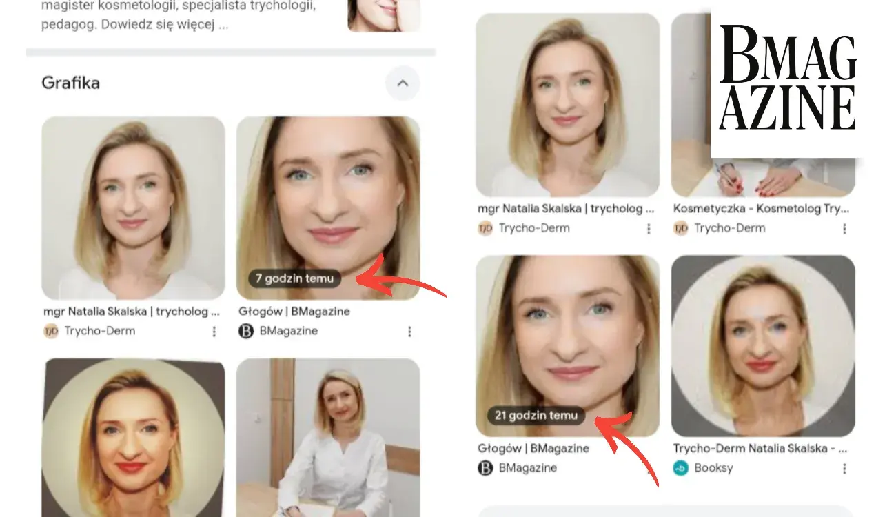 Case Study - Analiza widoczności w Google konkretnego specjalisty i jego marki lokalnie styczeń - luty 2026 wyniki w sekcji grafika